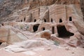 Ancient Tombs at Petra in Jordan Royalty Free Stock Photo