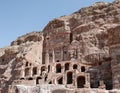 Ancient Tombs of Petra\'s Rocky Mountainside