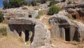 Ancient tombs and tombs in the rocks in Demre, Turkey