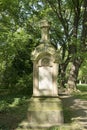 Ancient Tombstone on ancient cemetery in Germany Royalty Free Stock Photo