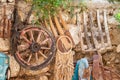 Ancient tools found during excavations in the area of the old city of turkey