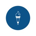 Ancient torch Vector Icon with trendy background colors that can easily edit or modify.