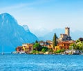 Ancient tower in Malcesine old town