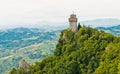 The ancient tower Montale, the third of the three towers on a p Royalty Free Stock Photo