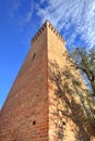 Ancient tower. Santa Vittoria D'Alba, Italy.