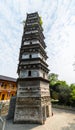 Ancient tower in temple Royalty Free Stock Photo