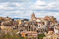 The ancient town of Centuripe in eastern Sicily. The town is pre-Roman, dating back to the 5th century BC