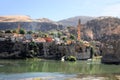 The ancient town of Hasankeyf in anatolia Royalty Free Stock Photo