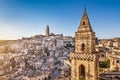 Ancient town of Matera (Sassi di Matera) at sunrise, Basilicata, Italy Royalty Free Stock Photo