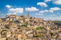 Ancient town of Matera (Sassi di Matera) at sunrise, Basilicata, Italy Royalty Free Stock Photo