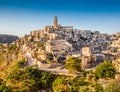 Ancient town of Matera at sunrise, Basilicata, Italy Royalty Free Stock Photo