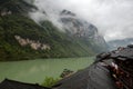 The ancient town in the rain Royalty Free Stock Photo