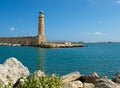 Old lighthouse. Rethymno. Royalty Free Stock Photo