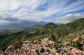 Ancient town Taormina on the Sicilian coast Royalty Free Stock Photo