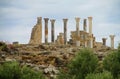 Ancient town temple columns