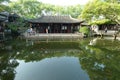 Chinese classical gardens in Tongli Ancient Town in Suzhou Royalty Free Stock Photo