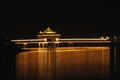 Fabulous night scene in the ancient town Tunxi (Huangshan), China