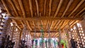 Ancient traditional grape air dried house architecture in Turpan Karez Well museum, Xinjiang Province China