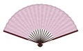 Ancient Traditional Japanese Fan With The Japanese Sea Wave Pattern Royalty Free Stock Photo