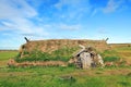 Ancient traditional turf house in Iceland