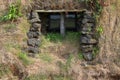 Ancient traditional turf house in Iceland