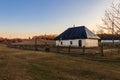 Ancient traditional ukrainian rural clay house in authentic Cossack farm in Stetsivka village in ÃÂ¡herkasy region, Ukraine Royalty Free Stock Photo