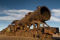 Ancient train cemetery at Uyuni