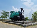 An ancient train from the Dutch era which functions as a monument