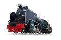 Ancient train isolated Royalty Free Stock Photo