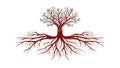Ancient Tree Exposed Roots Strength Nature Cycle, vector design Generative AI Royalty Free Stock Photo