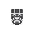 Ancient tribal mask vector icon Royalty Free Stock Photo