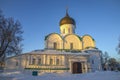 The ancient Trinity Cathedral at sunset. Alexandrov (Alexandrovskaya Sloboda)