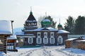 Ancient Trinity Troitskaya church from the village of Dyadino in the village of Taltsy, Irkutsk region, Russia