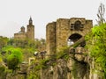 Tsarevets Fortress, ancient fortress on hill top. Capital of the Second Bulgarian Kingdom. Veliko Tarnovo, Bulgaria Royalty Free Stock Photo