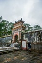 Ancient Tu Duc royal tomb and Gardens Of Tu Duc Emperor near Hue, Vietnam. A Unesco World Heritage Site Royalty Free Stock Photo