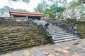 Ancient Tu Duc royal tomb and Gardens Of Tu Duc Emperor near Hue, Vietnam. A Unesco World Heritage Site Royalty Free Stock Photo