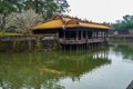 Ancient Tu Duc royal tomb and Gardens Of Tu Duc Emperor near Hue, Vietnam. A Unesco World Heritage Site Royalty Free Stock Photo