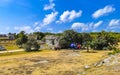 Ancient Tulum ruins Mayan site temple pyramids artifacts landscape Mexico: