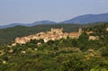 Ancient Turrets and Towers of the Beautiful Medieval French Mountain Village of Callian Royalty Free Stock Photo