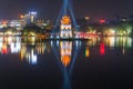 Ancient Turtle Tower on Hoan Kiem Lake. Hanoi, Vietnam