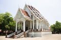 Ancient ubosot ordination hall or antique old church for thai people visit respect praying blessing wish mystery at Wat Pho Kao