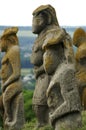 Ancient Ukrainian stone statues witn a fimale silhouette