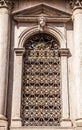 Ancient Venetian metal door. Royalty Free Stock Photo