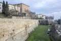 Ancient venetian walls, historic area Citta Alta of Bergamo,Lom