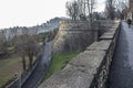 Ancient venetian walls, historic area Citta Alta of Bergamo,Lom