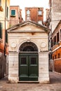 Ancient Venetian wooden door Royalty Free Stock Photo