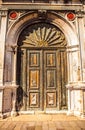 Ancient Venetian wooden door Royalty Free Stock Photo