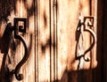 Ancient Venetian wooden door Royalty Free Stock Photo