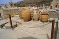 Ancient vessels Knossos Palace Crete Greece