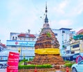 The ancient Victory Shrine, on May 8 in Lamphun, Thailand